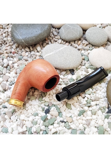 Falconetti 9 MM Metal Halkalı Ahşap Pipo  Py63sr
