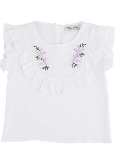 Best Kids Kız Çocuk Nakışlı Bluz Bb24yk12343 001