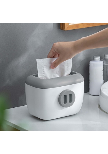 Homyl Mutfak Vanity Için Bahar Tuvalet Kağıdı Gri Gri