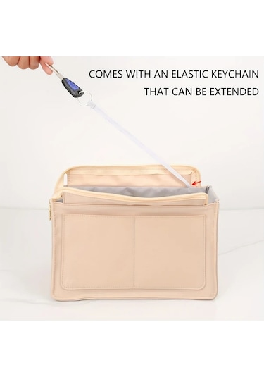 Fochsia Mikro Beyaz L Büyük Cep Katlanır Nylon El Çantası Saklama Torbası Gümüş Eskitme