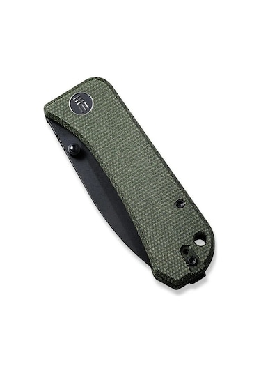 We Knife Banter Green Micarta Handle Black Stonewashed S35vn Blade Kamp Çakı Yeşil