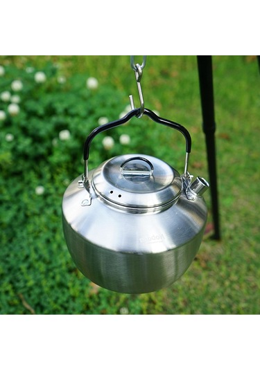 Suntek Kamp Su Isıtıcısı Çaydanlık Seyahat Yürüyüş Gri
