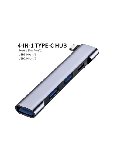 Kebidumei 4'ü 1 Arada Usb-c Hub 3.0 Pd 60w - Xiaomi/lenovo/macbook Pro 13/15/hava Pro Uyumlu