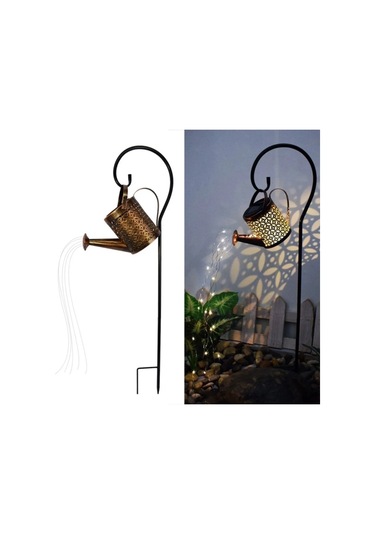 Güneş Enerjili Çeşme Işığı, Sulama Kabı Ve Standlı Led Işık Dizisi, Patio Çim Aydınlatması İçin Yıldızlı Duş Sanatı Peri Işığı 82 Cm