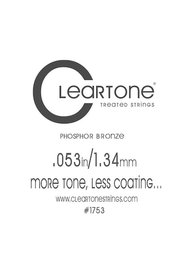 Cleartone Acoustic Phos-Bronze 053 Tek Tel Akustik Gitar Tek Tel