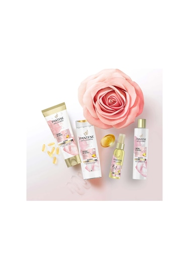 Pantene Pro-V 7'si 1 Arada Hint Yağı Biotin Gül Suyu Ağırlaştırmayan Saç Sprey Yağı 100 ML