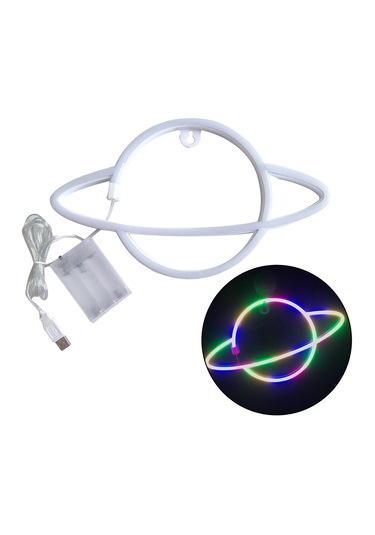 Homyl Usb/pil Led Neon Işık Burcu Duvar Lambası Çok-renkli Çok Renkli