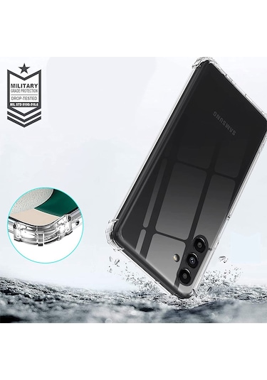 Zore Galaxy Uyumlu A54 Kılıf Msra 2mm Anti Shock Silikon - Renksiz Renksiz