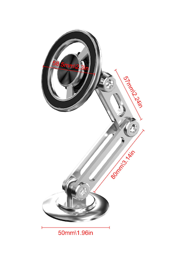 Samdoo 2024 Yeni Araç İçi Manyetik Telefon Tutucu - 360 Dönebilir, Güçlü Yapışkan, Gül Altın Renk Diğer