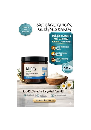 Muddy Horse Tail & Longer Hair Maske 500 ML