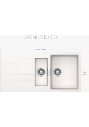 Schock Cristadur Signus D-150 A Polaris Yeni Beyaz Tezgahüstü 1.5