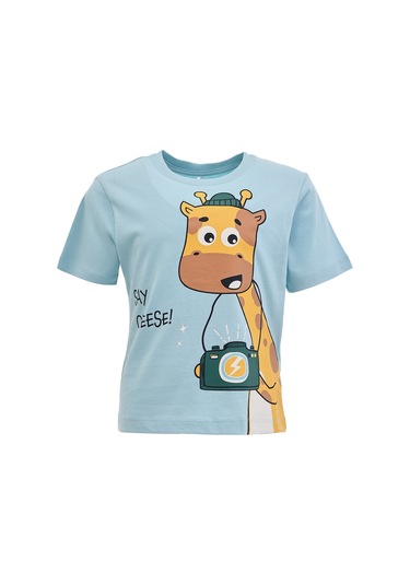 Name It Nmmhelge Ss Nreg Top Pb Mavı- Erkek Çocuk Kısa Kol T-shirt Çok Renkli