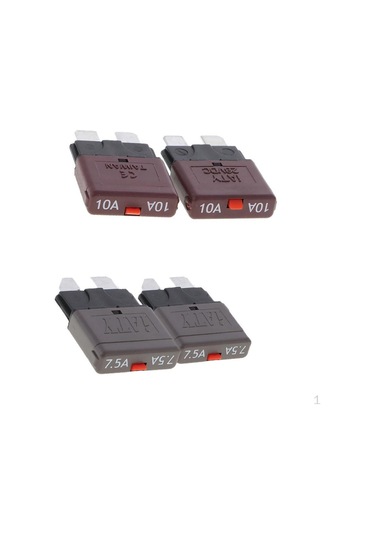 Araba Motosiklet Suv İçin 4 Parça Evrensel Dc 28v Sigortalar - 7.5a 10a
