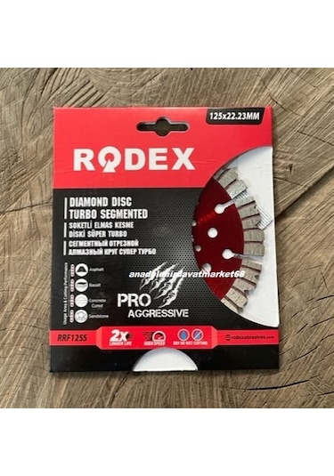 Rdx Pro 125mm Elmas Disk Kanal Açma Makina Bıçağı Beton Seramik Taş