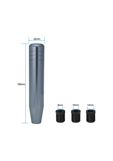 18cm Uzunluk Evrensel Alüminyum Araba Kamyon Yarış Vites Topuzu Çubuk 3 Adaptör İle Diğer