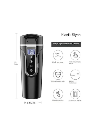 Ambition Elektrikli Araba Su Isıtıcısı Isıtma Fincan 12v