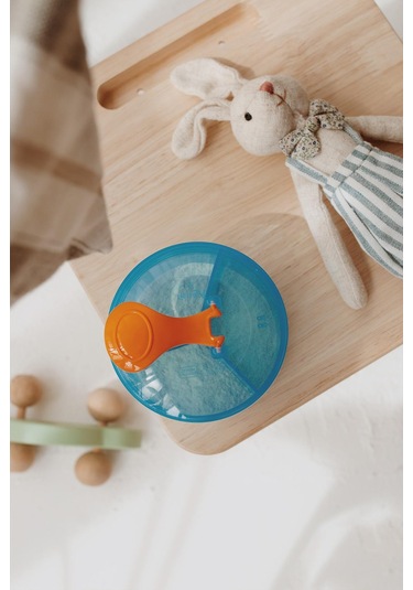 Renga Doli 290 Ml 3 Bölmeli Pp Toz Mama Kabı 221004 Mavi Mavi