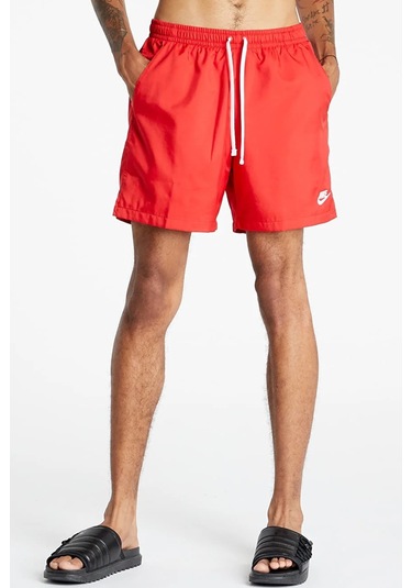 Nike Sportswear Men's Woven Short Erkek Astarlı Deniz Şortu Kırmızı Kırmızı