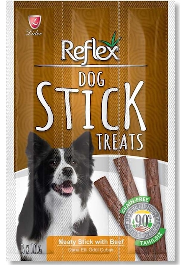 Reflex Stick Dana Etli Tahılsız Yetişkin Köpek Ödül Çubuğu 3 x 11 G