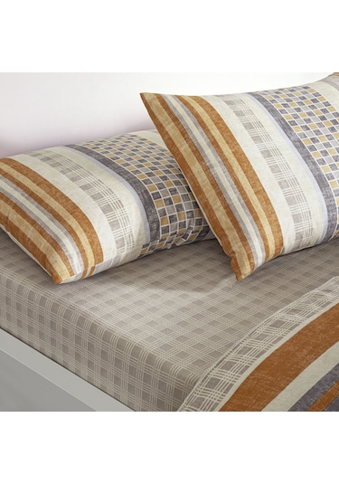 Taç Merald Flanel Çift Kişilik Nevresim Takımı Bej 000001000049794001 Bej