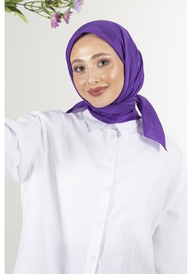 Latte Brisa Vual Eşarp /1196 - Mor