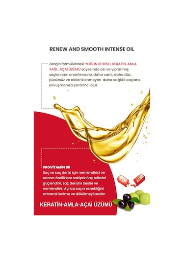 Botanica Comfort Keratin & Amla Yağı Özlü Saç Bakım Yağı 100 ML