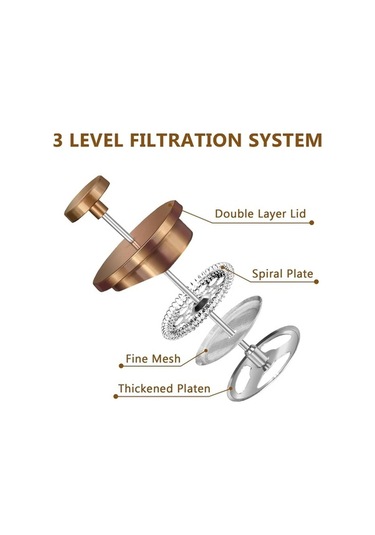 Wondernest Yalıtımlı Siyah Pres Makinesi Kahve Jialan Fransız Duvar Çift Hi Siyah