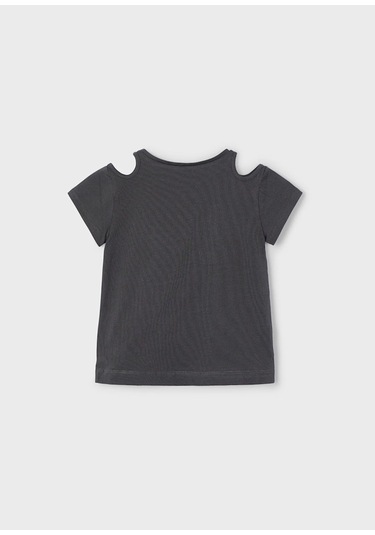 Mayoral Kız Çocuk T-shirt 3056 Gri