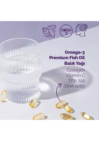Collagen Forte Platinum Omega 3 Premium Balık Yağı 90 Kapsül