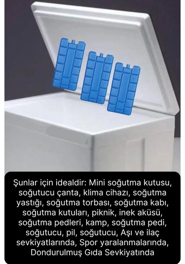 30 Adet Buz Aküsü 12 Saat Termal Soğutma Kamp Piknik Seyahat Yiyecek İçecek Çanta Soğuk Kutusu Çok Renkli