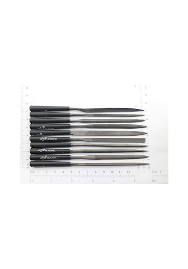 Metal Ahşap Karbon Çelik Mini Eğe Seti 10 Parça