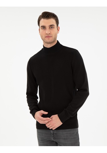 Pierre Cardin Erkek Siyah Kazak /triko 50300498-vr046 Siyah