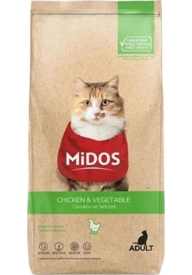 Midos Tavuklu Ve Sebzeli Hairball Yetişkin Kedi Maması 2 Kg