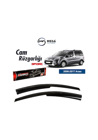 Peugeot Partner 2008-2017 Arası Mugen Cam Rüzgarlık Sunplex