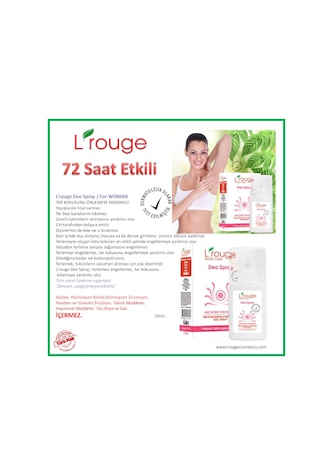 Lrouge Kadın Sprey Deodorant 50 ML