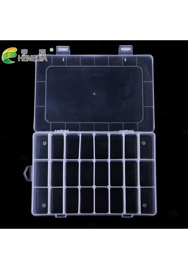 24 Hücre Plastik Balıkçılık Sahte Yemli Olta Takımı Kutusu Saklama Kutusu Taşınabilir Mücadele Çok Fonksiyonlu Organizatör Balıkçılık Kutuları