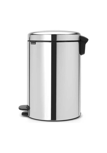 Çöp Kovası, Pedallı, Soft, 20lt - Parlak Paslanmaz Çelik Parlak Paslanmaz Çelik