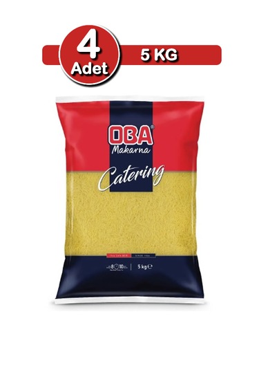 Oba Tel Şehriye Makarna 5 Kg X 4 Adet Kalabalık Sofra Paketi