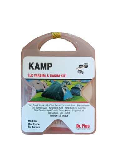 Dr Plus Kamp Outdoor İlk Yardım Bakım Kiti Minikit 14 Ürün 36 Parça Çok Renkli