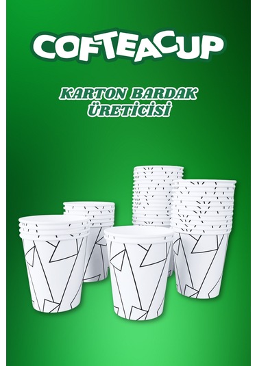 Karton Bardak 500 Adet 8 Oz - 240 Ml 500