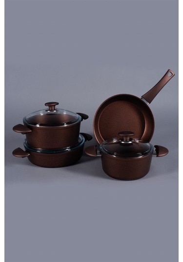 Porland Santino Bronz Tencere Takım 7 Parça