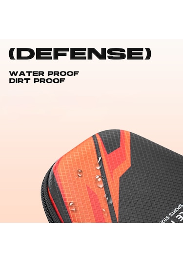 Teltree Eva Malzeme 2 Uzun Saplı Ping Pong Raketi İçin Taşıma Çantası, Sağlama Ve Korumalı Desenli Spor Çantası Çok Renkli