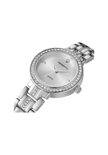 Samdoo Kadınlar İçin Yaşam Suya Dayanıklı Kuru Stili Ultra İnce Kasa Ve Paslanmaz Çelik Kayışlı Quartzluk Kol Saati Gümüş Silver