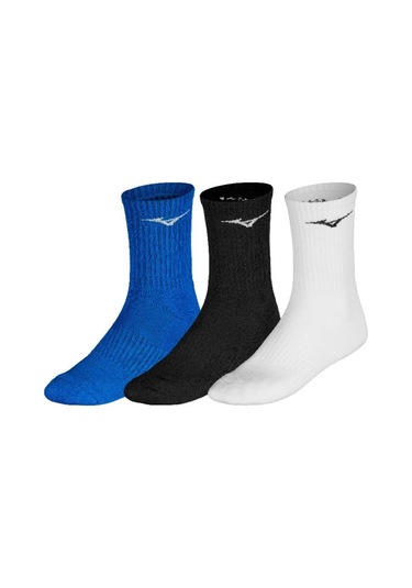 Training 3p Socks Unisex Çorap Siyah / Mavi / Beyaz Çok Renkli