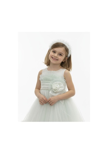 Kız Çocuk Askılı İnci Ve Gül Detaylı Çıkabilen Kuyruklu Taç Hediyeli Monita Kız Çocuk Abiye Elbise 3-7 Yaş Su Yeşili Kız Çocuk Askılı İnci Ve Gül Detaylı Çıkabilen Kuyruklu Taç Hediyeli Monita Kız Çocuk Abiye Elbise 3-7 Yaş Su Yeşili
