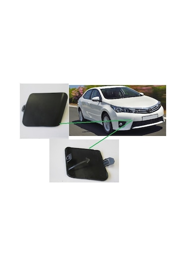 Toyota Corolla Uyumlu Ön Tampon Çeki Demir Kapağı 2013 2016 Arası