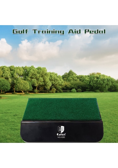 Qingmipy Golf Denge Pedalı - Vuruş Seviyenizi Artırın, Vücut Gücünü Etkili Kullanın, Dayanıklı Plastik Yapı Siyah