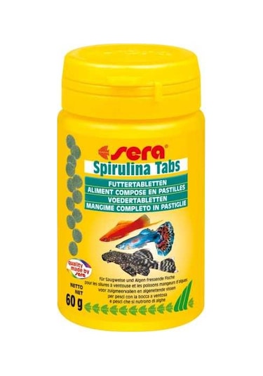 Sera Spirulina Tablet Yem 50 Adet Açık