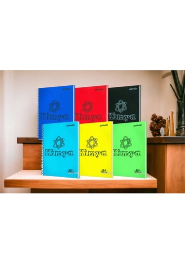 1 Adet Mynote Telli 100 Yaprak Kareli Kimya Defteri Plastik Kapak Karma Renk Yollanacaktır Kimya