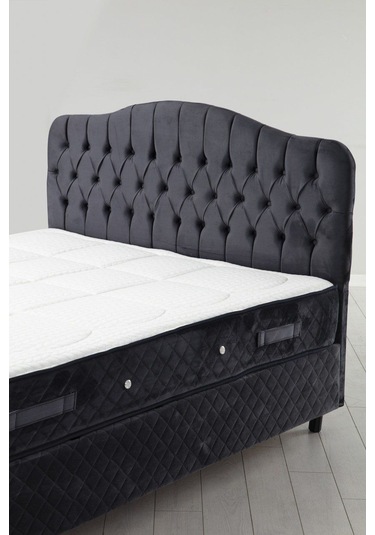 140x200 Vassi Baza+başlık+ Sonata Yatak Antrasit